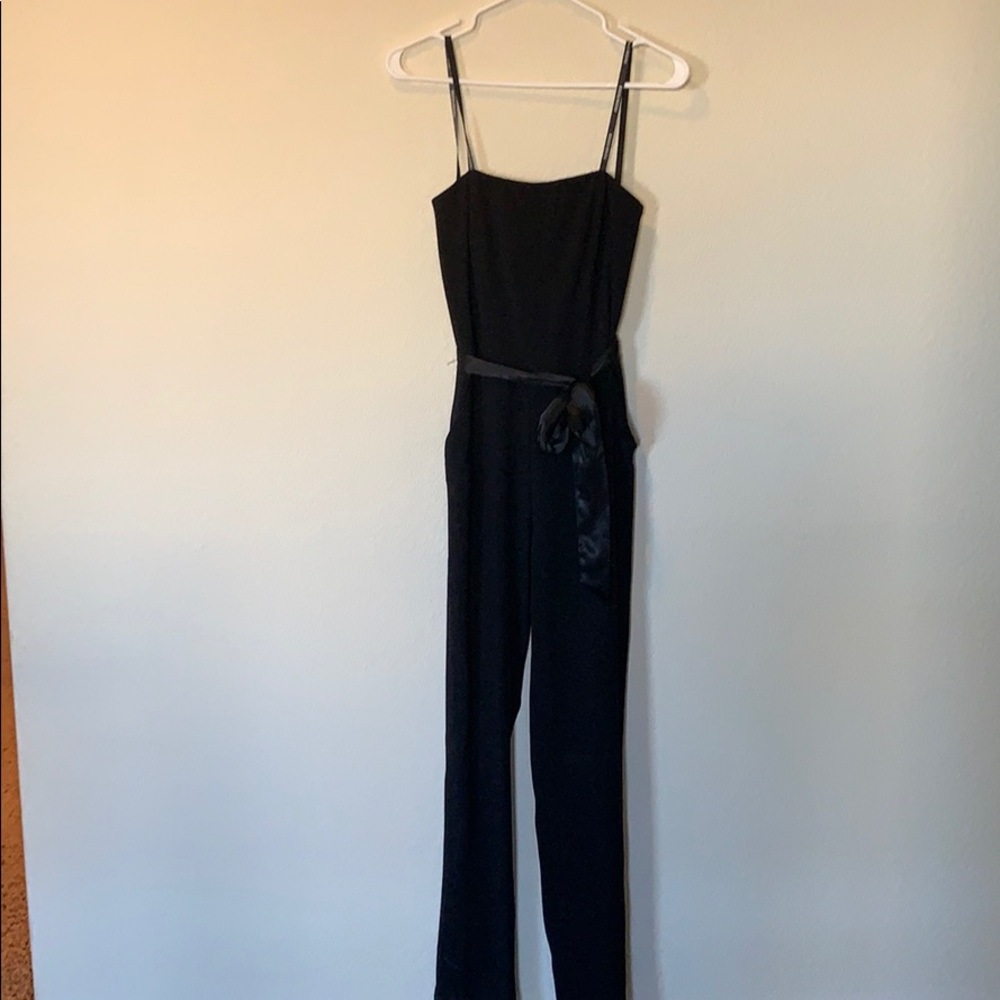 Bisou Bisou black strapless jumpsuit